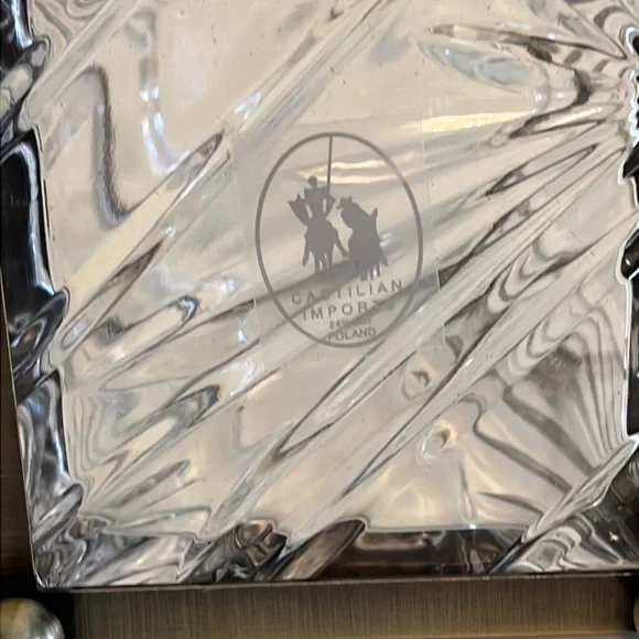 Vintage Cut Crystal Brass Hinged Jewelry Casket Box Vanity  Castilian Imports - Picture 4 of 11